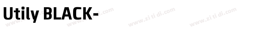 Utily BLACK字体转换